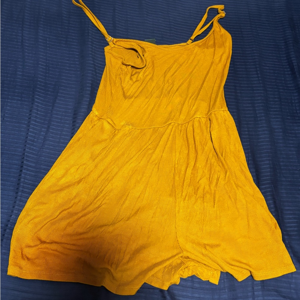 Vibrant Yellow Sleeveless Romper